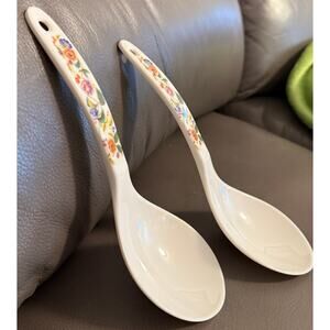 2 MELAMINE RICE/SERVING SPOONS